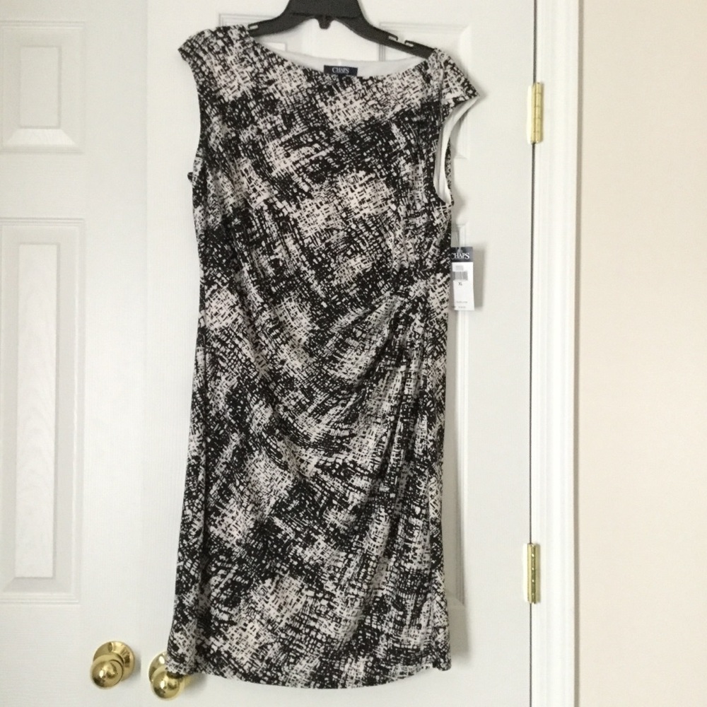 NWT Chaps XL Black & White, sleeveless, gorgeous
